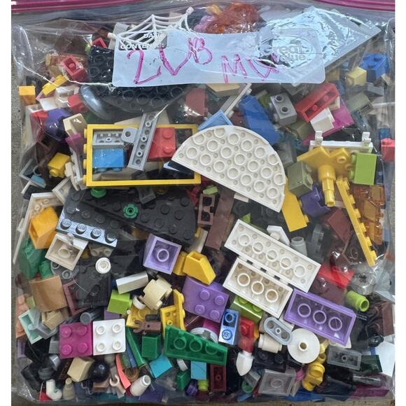 2 TWO POUNDS MIXED LOT OF CLEAN LEGO PIECES from Sets - Picture 2 of 8